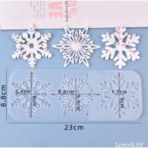 Snowflake Listing Pendant Silicone Mold is Suitable for Resin Epoxy Resin Diy Craft Jewelry Making Home Decoration