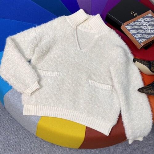 Fashion 2021 new ladies long sleeve sexy casual solid color knitted top 1104