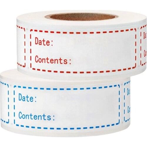 Kitchen Stickers Refrigerator Freezer Food Storage safety Date Content mark Labels for Container Bag Jar Packing Spice Stickers