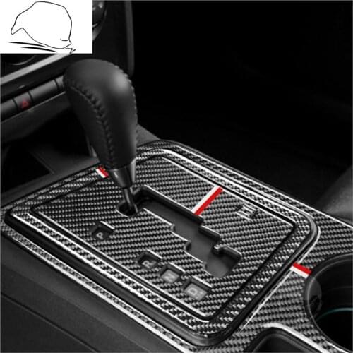For Dodge Challenger 2008 2009 2010 2012 2013 2014 Carbon Fiber Stickers Shifter Panel Water Cup Frame Interiors Car Accessorie