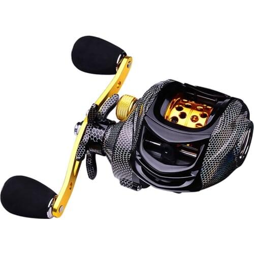 2021 New Metal Spool Baitcasting Reel 10kg Max Drag 7.2:1 High Speed Gear Ratio Saltwater Freshwater Fishing Wheel Fishing Reel