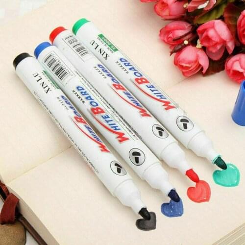 Durable Wholesale 4 Color Set Whiteboard Marker Pens White Board Dry-Erase Marker Fine 2mm Nib Blue Green Black Red