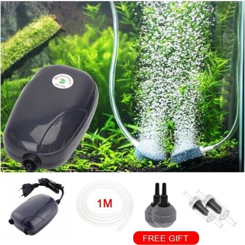 SENZEAL Aquarium Air Pump Ultra-Quiet Submersible Aquarium Water Pump Fish Tank Pond Hydroponic Oxygen Tank Fountain Aerator