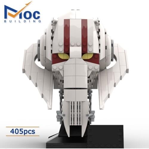 MOC Helmet Collection Series DIY Building Blocks Grievous-General Bust Space Wars Assembly Model Bricks Children Xmas Toys