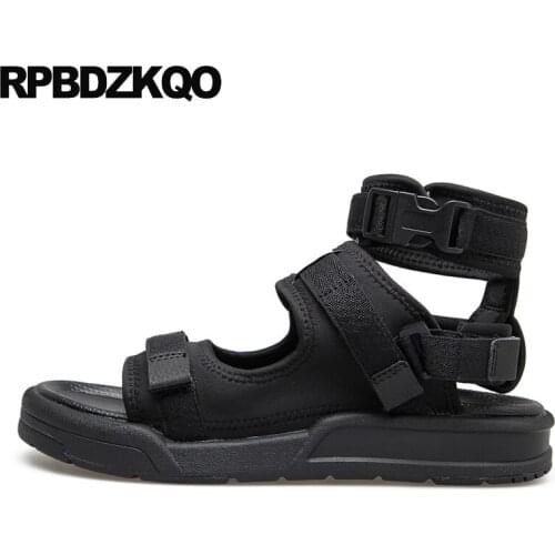 Slides gladiator fashion roman sneakers plus size mens mesh shoes outdoor summer breathable black sport native slippers big