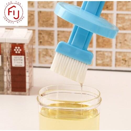 Silicone Bottle Brush Barbecue Brush Oil Brush Household Baking Oil Brush Pancake Brush Oil Tool With Lid