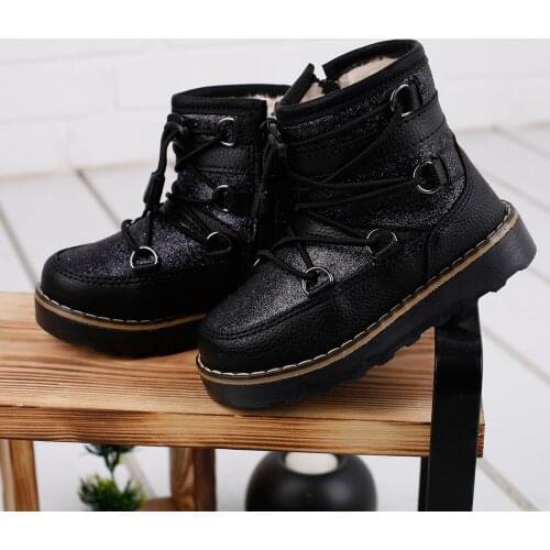 Twingo 9077 Winterisation Thermal Furry Zipper Girls Shoes Children Boots