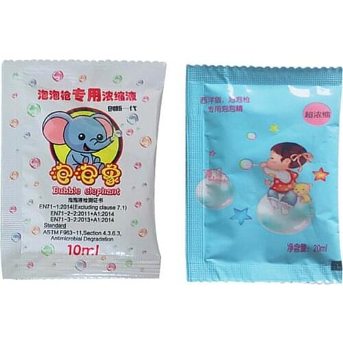 1/2pcs Water Soap Bubble Liquid Bubble Refills Toys Bubbles Water Concentrate Soap Materials 10ml For Bubbling Gun Refills Toy