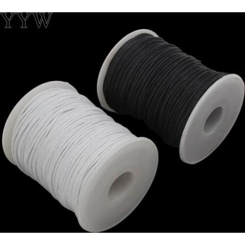 1.5mm 100yards/Spool Waxed Cord Jewelry Findings Diy Making Fabric Bracelet Necklace Braided Thread Beadwork Finding Accessory