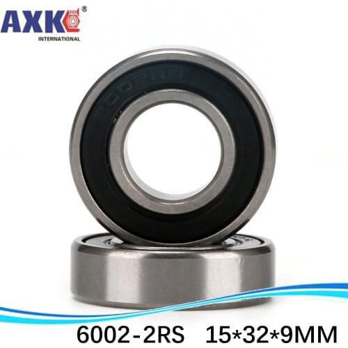 1pcs) High quality deep groove ball bearing double rubber sealing cover 6002-2RS 15*32*9 mm