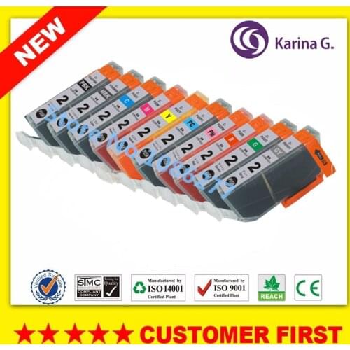 10PK Compatible Ink Cartridge for PGI-2 PGI 2 For CANON PIXUS MX7600 PIXUS Ix7000 Pro9500 Mark II Pro9500 Printer