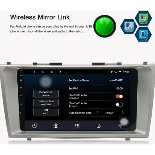2+16G 10 Inch Car GPS Radio Stereo Player for Toyota Camry 07-11 Android 10.0