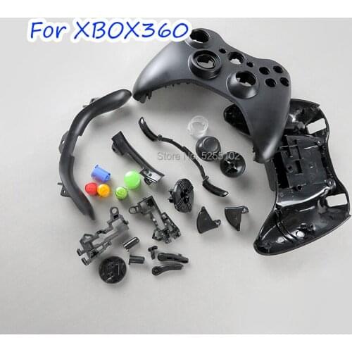 5sets Wireless Game Controller Hard Case Gamepad Protective Shell Cover Full Set With Buttons Analog Stick For XBox 360