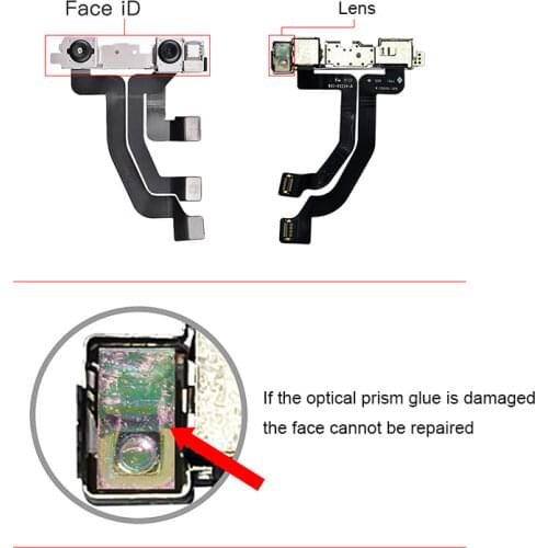 10Pcs/bag iZC Dot Matrix Optical Lens Original Glue Rubber Gssket Replacement for iPhone FACE ID Repair Tool X XS 11 PRO MAX