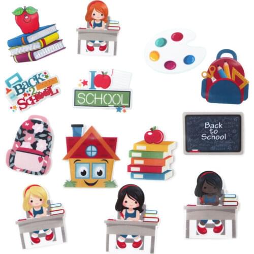 David accessories ABC back to school flat back planar resin diy decoration crafts 25pieces,DIY handmade material,25Yc2484