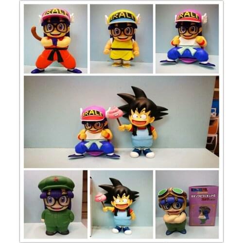 BANDAI Dragon Ball Action Figure Dr.slump Xiaoyun Turned Into Son Goku Alalei Ornament Model Toy