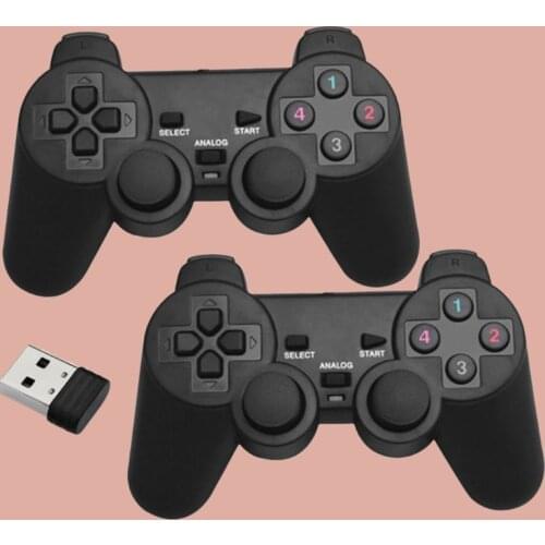 USB Wireless Double Handle Game Controller Joystick Vibration Joypad Console Game Pad Gamepad for PC