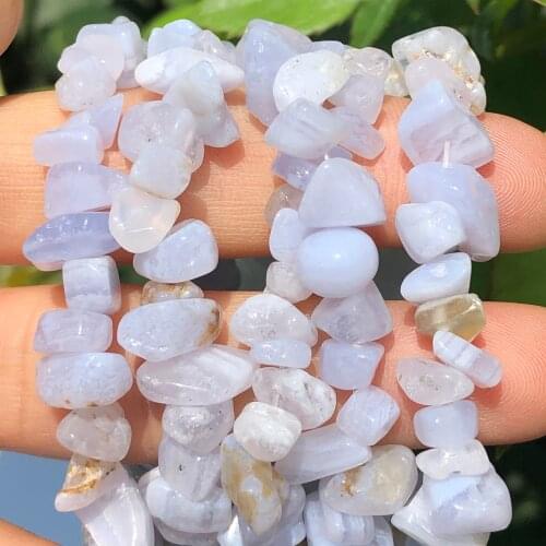 5-8mm Chips Gravel Natural Freeform Purple Agates Stone Irregular Beads For Jewelry Making DIY Earrings Bracelet Necklace 32"