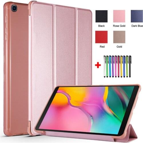 Coque For Samsung Tab A 10 1 Case 2019 SM-T510 PU Leather Book Soft Back Funda For Galaxy Tab A 10.1 2019 Cover Etui SM-T515