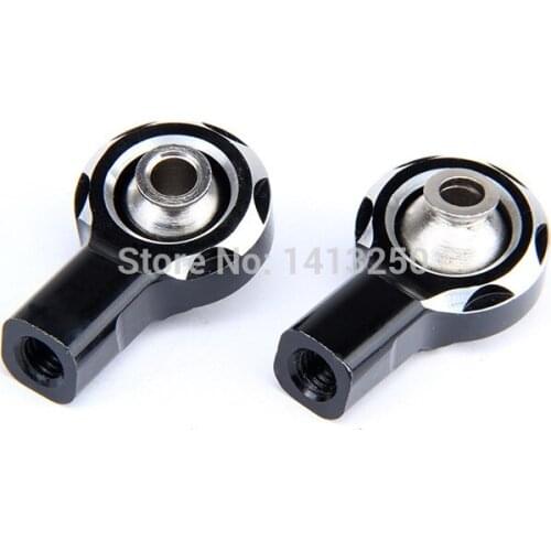 CNC Metal Black and White Rear Rod End Set for 1/5 Hpi Rovan Kingmotor Mcd Baja 5b 5t 5sc Truck Rc Car Parts
