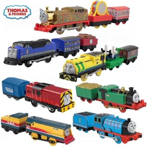 Electronal Trains Original Thomas and Friends Electric Edward Diecast Car Toys for Children Boys Use Battery Motor Metal Toy Car