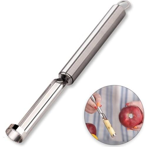 Apple Corer Apple Pear Corer Remover Stainless Steel with Ergonomic Handle Easy Grip TS2 Fruit Vegetable Tools