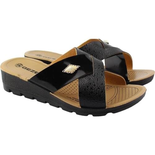 Summer Women Slippers Stone Detail Anatomical Base