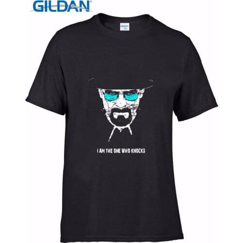 2019 Summer Men Short-Sleeved Men Short Sleeve Fitness Breaking Bad I Am The One Who Knocks printed Tops Tee shirt