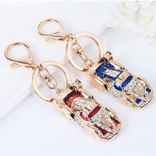 Fashion Creative Car KeyChain Girls Bag Ornaments Car Exquisite Gift Birthday Gift Party Favors Brand New