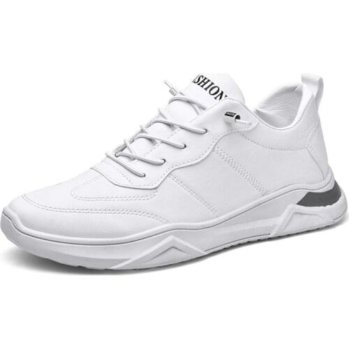 2021 new mens sports shoes fashion white shoes light-soled soft surface non-slip leather casual shoes light outdoor sports