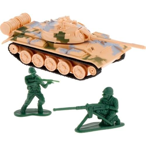 Main Battle Tank Model with Realistic Firing Sounds & Light, 1:72 Scale Diecast Metal Army Tank Toy for Kids Boys