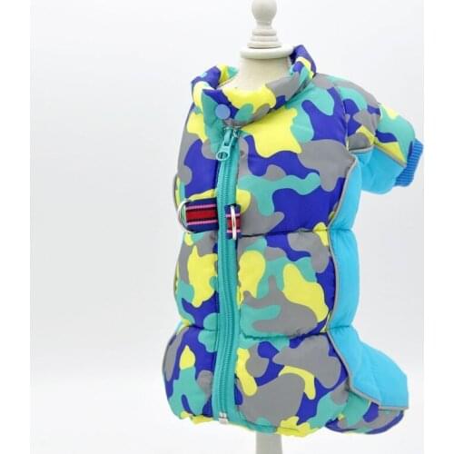 Dog Coat Super Warm Thicker Cotton Camouflage Waterproof Pet Clothes French Bulldog Parkas Multiple Sizes Available Costume
