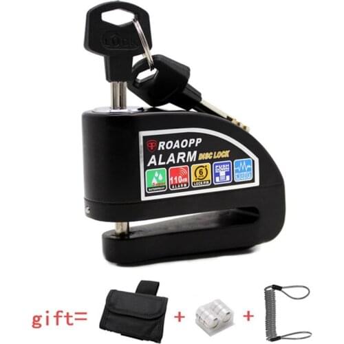 Motorcycle Scooter Bike Alarm lock Safety Waterproof Motocross Motorbike Disc Alarm Lock Moto Lock 110dB
