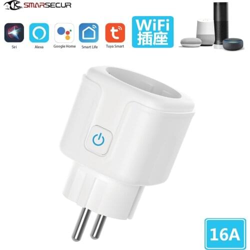 Tuya French Type Wifi Smart Plug Socket Tuya Smart Life Alexa App EU France Wifi Plug 16A