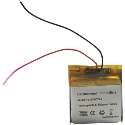 Li-ion Polymer Battery Replacement for Apple iPOD for Shuffle 2nd Generation 616-0274 G2 G3 battery+tools kits