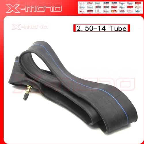 Heavy duty dirt bike inner tube 60/100-14 2.50-14 Cheap tyre tube for 14 inch pit bike front wheel Off road motocycle rim