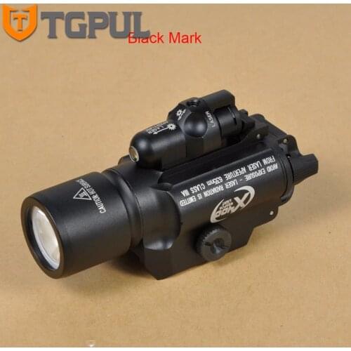 TGPUL Tactical X400 Gun Light LED Flashlight for Pistol Handgun Laser Combo Light Hunting Scout Torch for Weaver Picatinny Rail