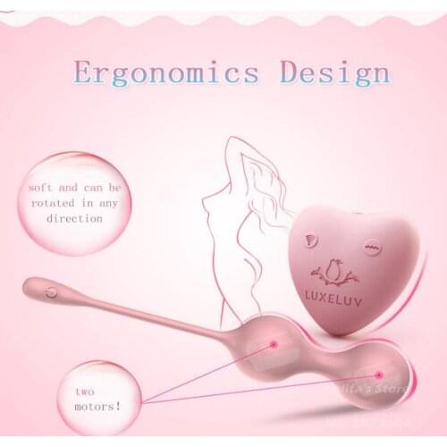 Vaginal Tighten Ball Double Vibrating Egg Wireless Remote Control 8 Speeds Masturbator Kegel Massage Exercise Sex Toy For Women