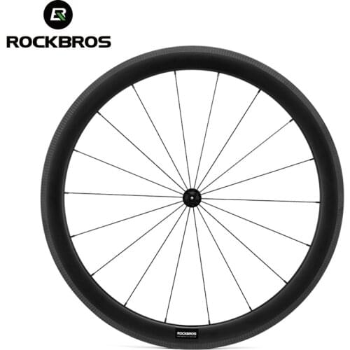 ROCKBROS Carbon Bicycle Wheelset 38mm 50mm Opening Rim R255 Hub Bike Wheel Clincher Tires Cycling Wheel Set Road Bike