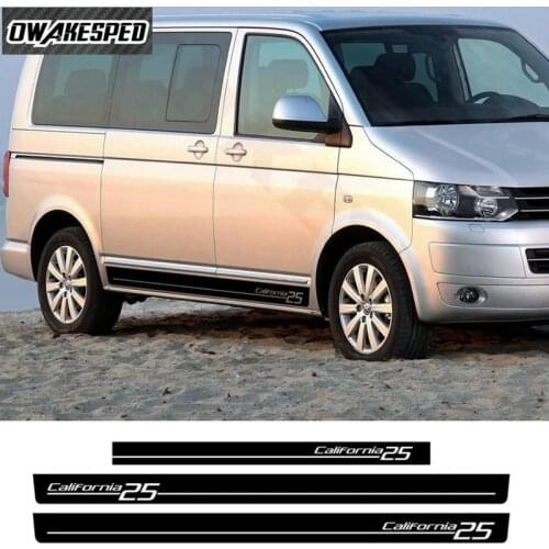 Vinyl Decals For-Volkswagen Caravelle T4 T5 California 25 Graphics Stickers Auto Door Sticker Car Body Side Stripes Stickers