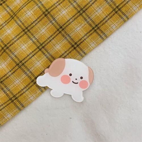 Funny Dog Brooches Acrylic Cartoon Animal Pins Badges Accessories Brooch for Kids Friends Jewelry Bag Lapel Pin