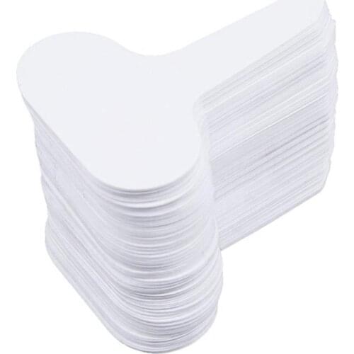 100Pcs Plastic T-type Garden Tags Ornaments Plant Flower Label Nursery Thick Tag Markers for Plants Garden Decoration