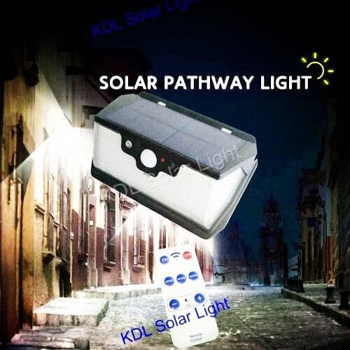 55 LED 900lm Solar Light remote control radar smart 3 side lighting indoor switch lamps IP camp street wall lamp yard ca