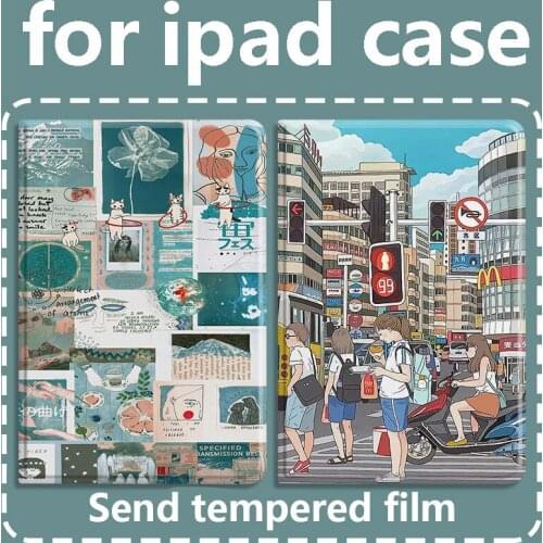 For ipad pro 11 pro 10.5 case 2020 Food Street soft silicone new anti-drop air 3 protective cover with pen slot