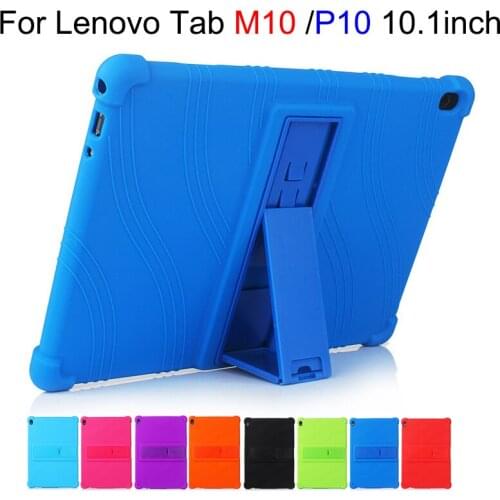 Funda For Lenovo Tab M10 TB-X605F TB-X605L Silicon Case Stand Soft Cover For Lenovo Tab P10 TB-X705L TB-X705F 10.1" Tablet Case