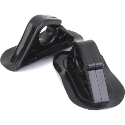 2Pcs PVC Oar Paddle Holder Hook Buckles For Boat Kayak Dinghy Accessories Black