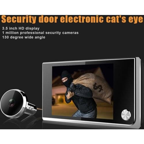 Door Peephole Viewer Doorbell 3.5 Inch HD Digital Multifunction For Home Security JR Deals