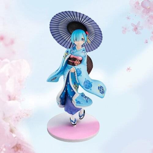 22cm Anime Figure Re:ZERO -Starting Life in Another World Rem And Ram Ukiyo-e Ver. PVC Action Figure Toys Collection Model Doll
