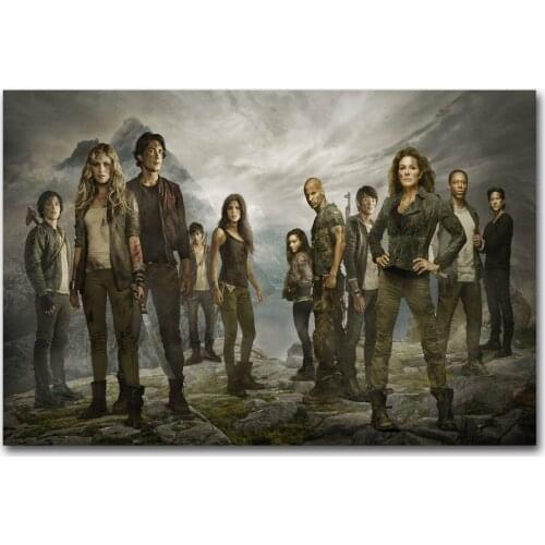 Art Print Hot New The 100 American Hot US Classic TV Series Show 14x21 24x36 27x40 Inch Silk Poster Wall Canvas Decoration X-482