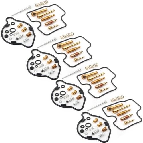 4Sets Motorcycle Carburetor Carb Rebuild Repair Kits For Honda CBR600F3 CBR 600F3 1995 1996 1997 1998